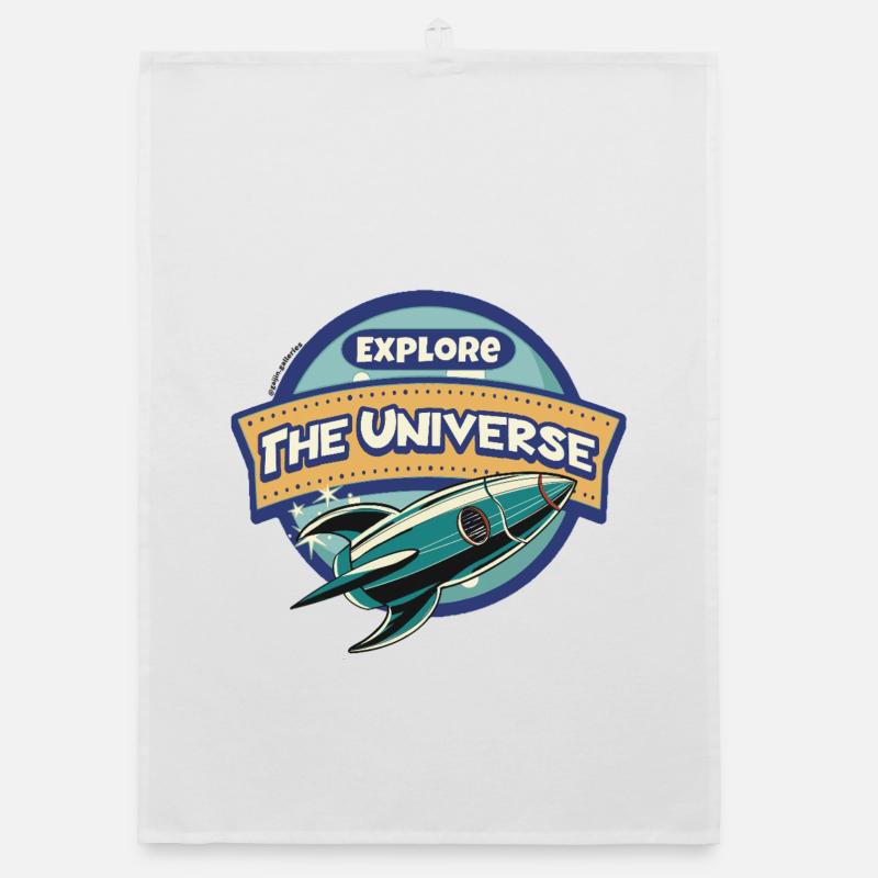 Space Explorer - Explore the Universe Organic dish towel
