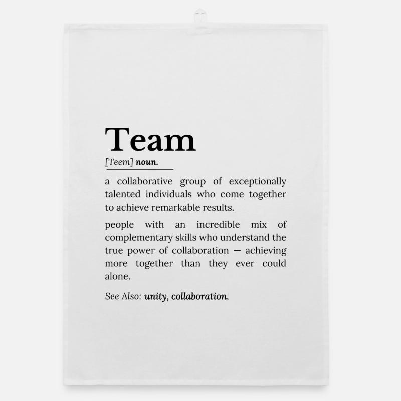 Team-Definition - Organic Geschirrtuch - Weiß