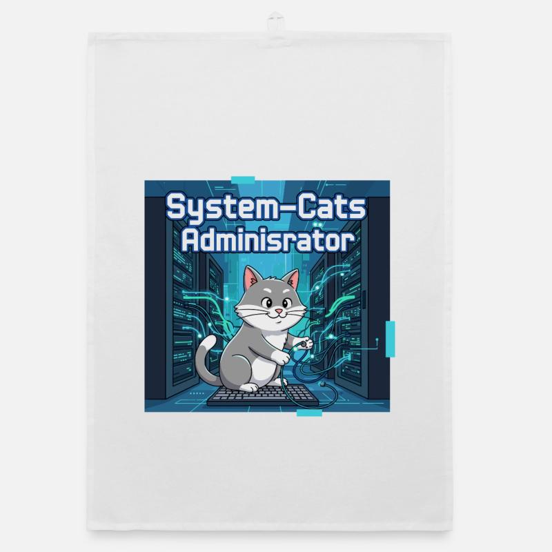 System Cats Administrator Organic dish towel