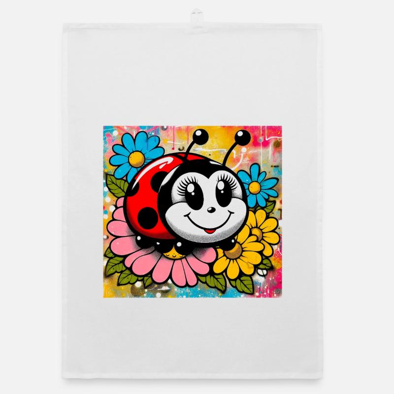 Marienkäfer Organic Geschirrtuch