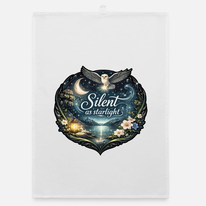 Silent as starlight Organic dish towel