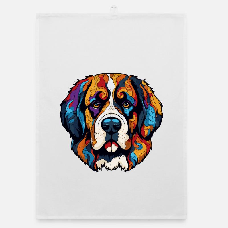 Bande dessinée de chien Torchon bio