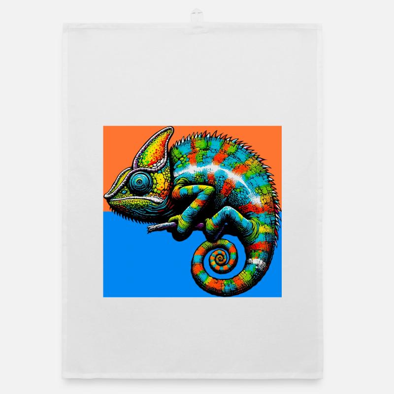 chameleon Organic dish towel