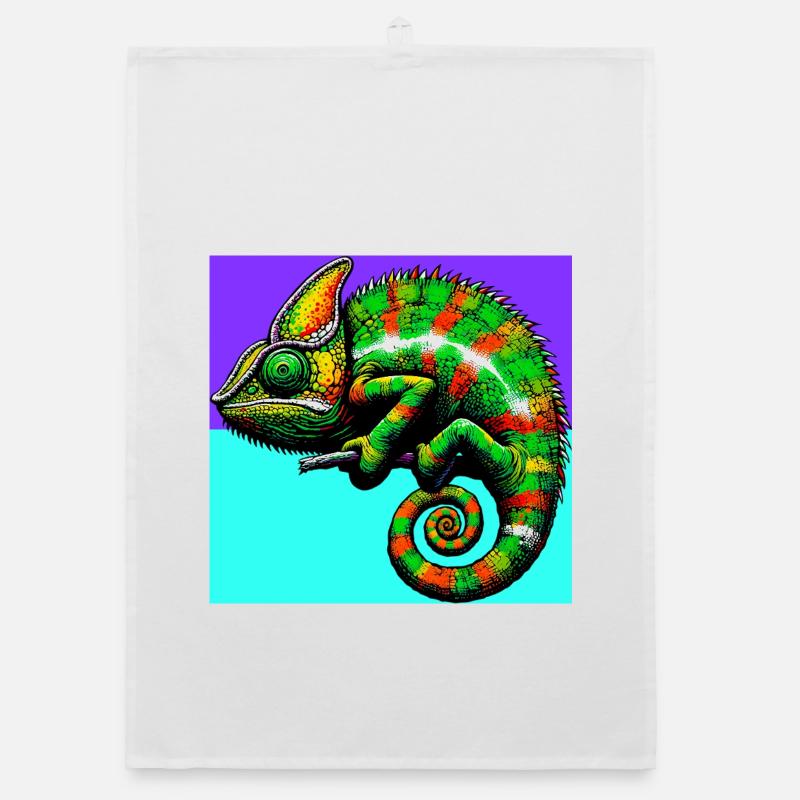 caméléon Torchon bio