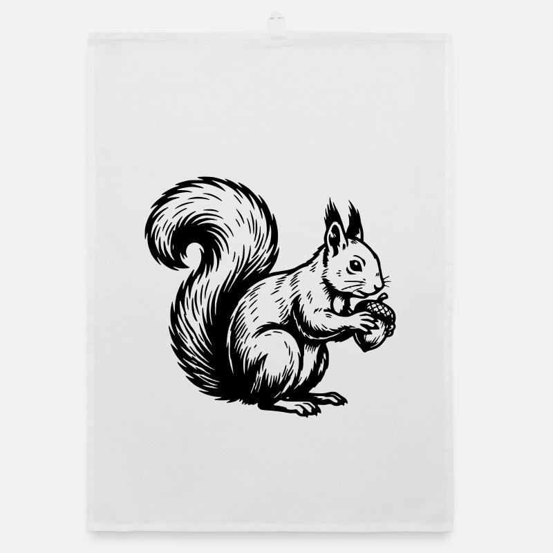 Squirrel Organic dish towel