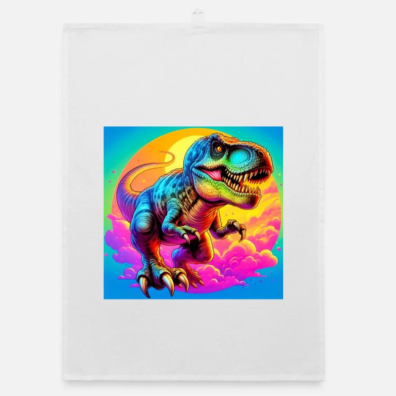 dinosaur Organic dish towel