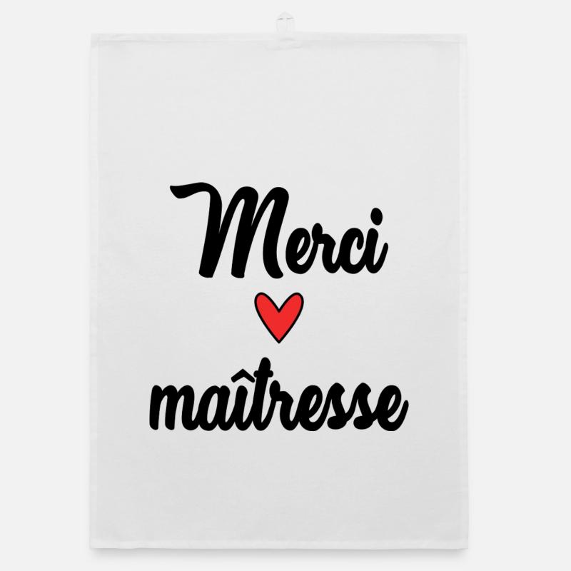 MERCI. MAÎTRESSE. MAÎTRE. MERCI MAÎTRESSE. CADEAU. Torchon bio