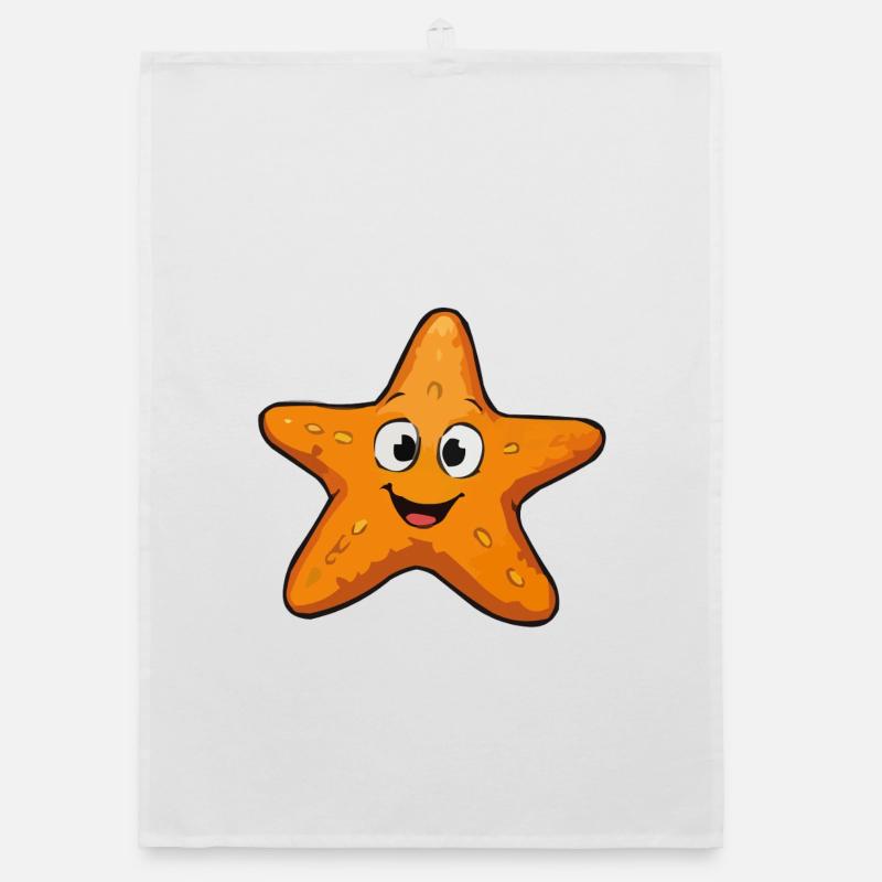 Kuscheliger Sternfisch-Star Organic Geschirrtuch