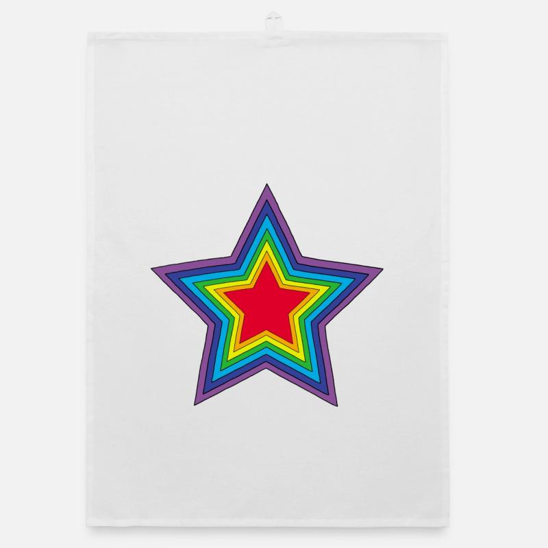 Regenbogenstern Organic Geschirrtuch