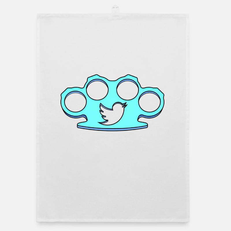 Knuckle blue Organic dish towel