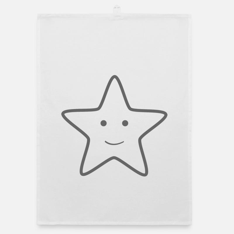 lächelnder Stern Organic Geschirrtuch