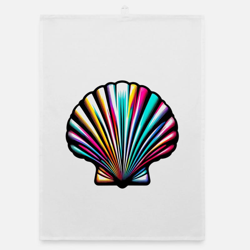 Scallop Shell Organic dish towel