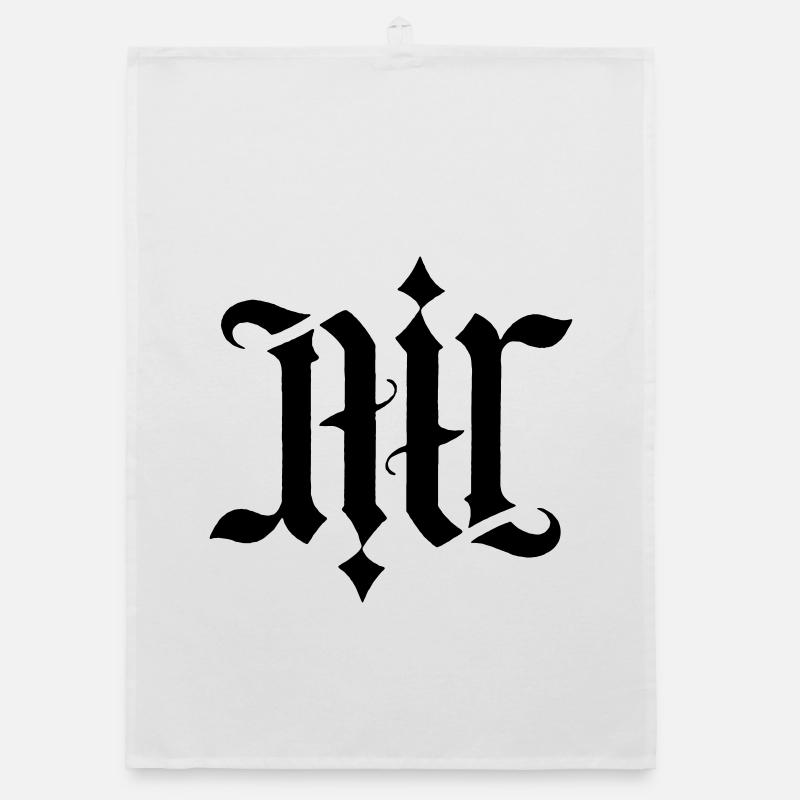 Ambigramm - Air Organic Geschirrtuch