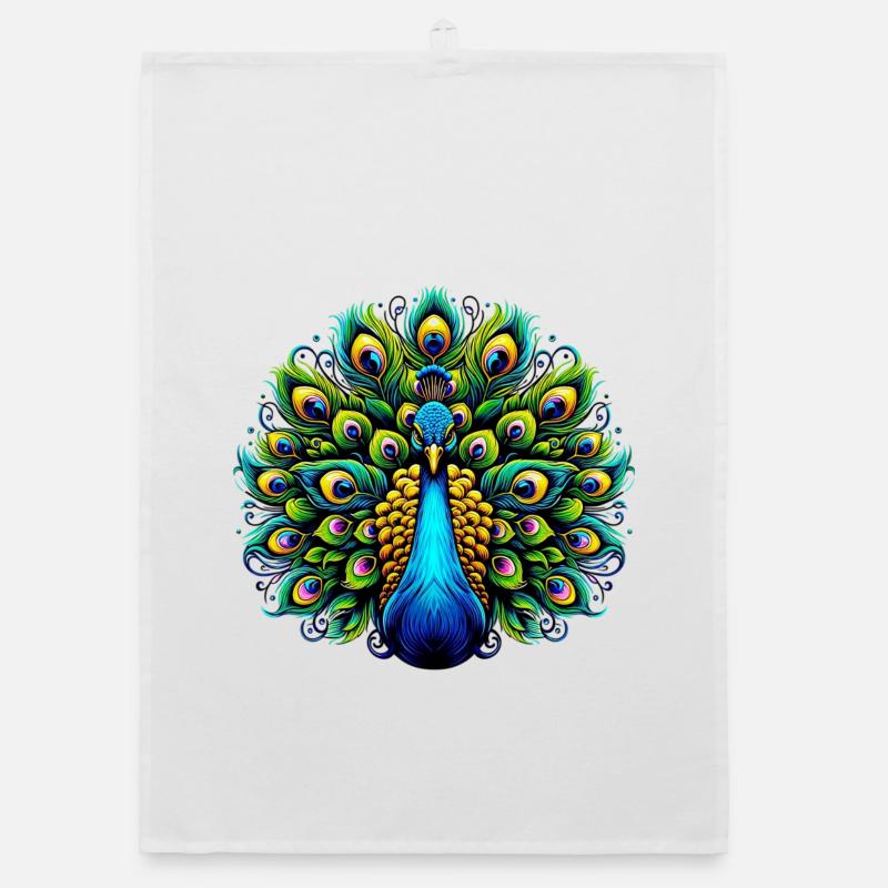 Peacock Organic dish towel