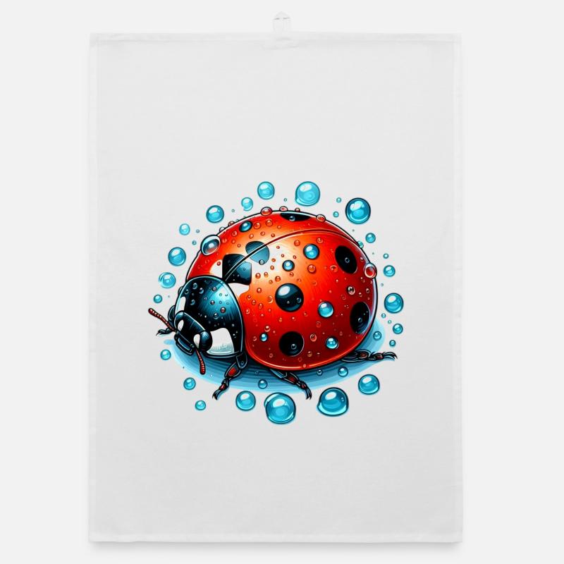 Marienkäfer Organic Geschirrtuch