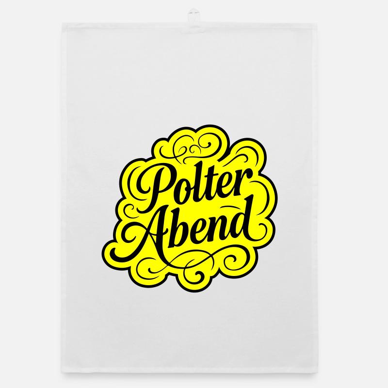 Polterabend Polterhochzeit Organic Geschirrtuch