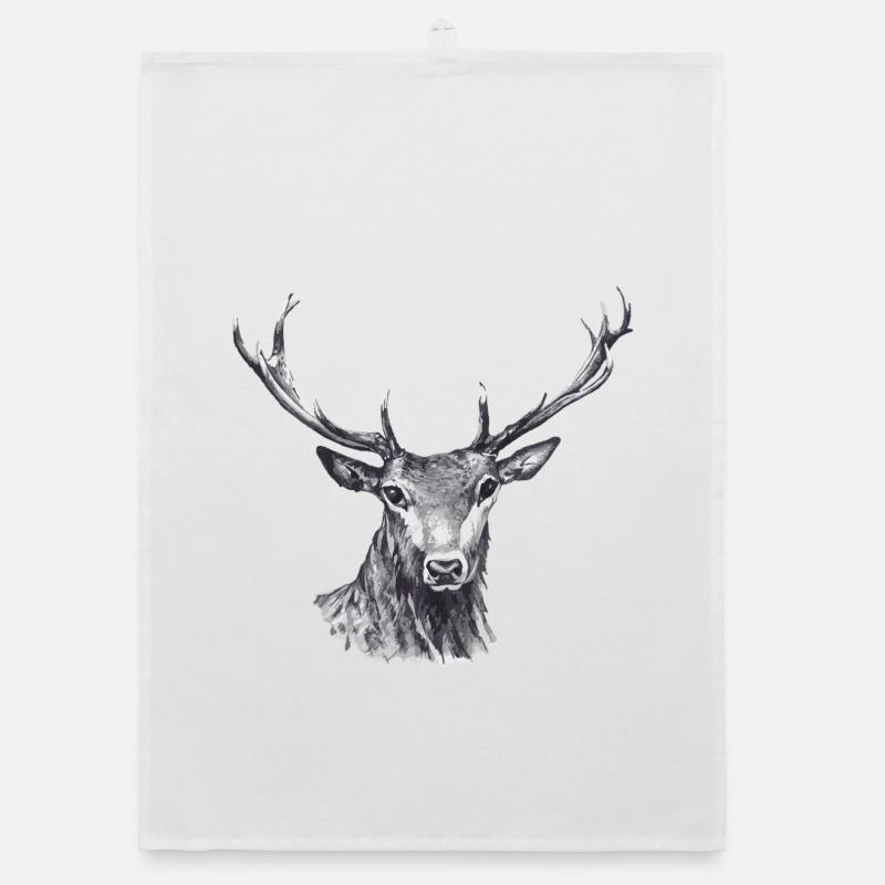 Deer Organic dish towel
