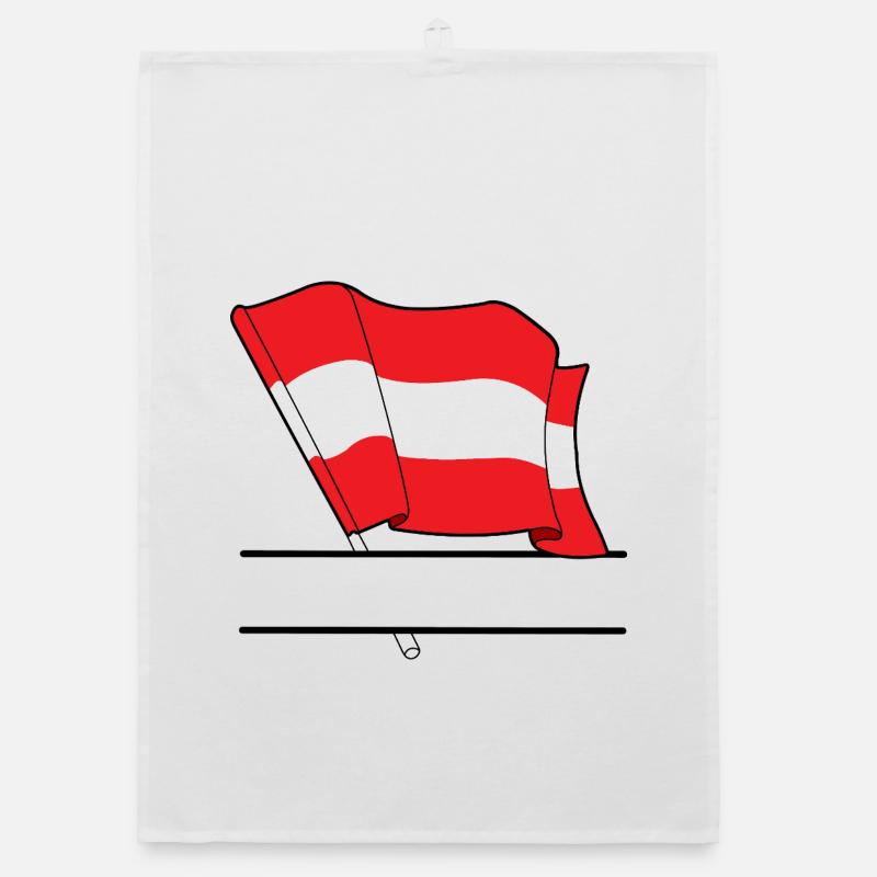 Austria Flag – Namespace Organic dish towel