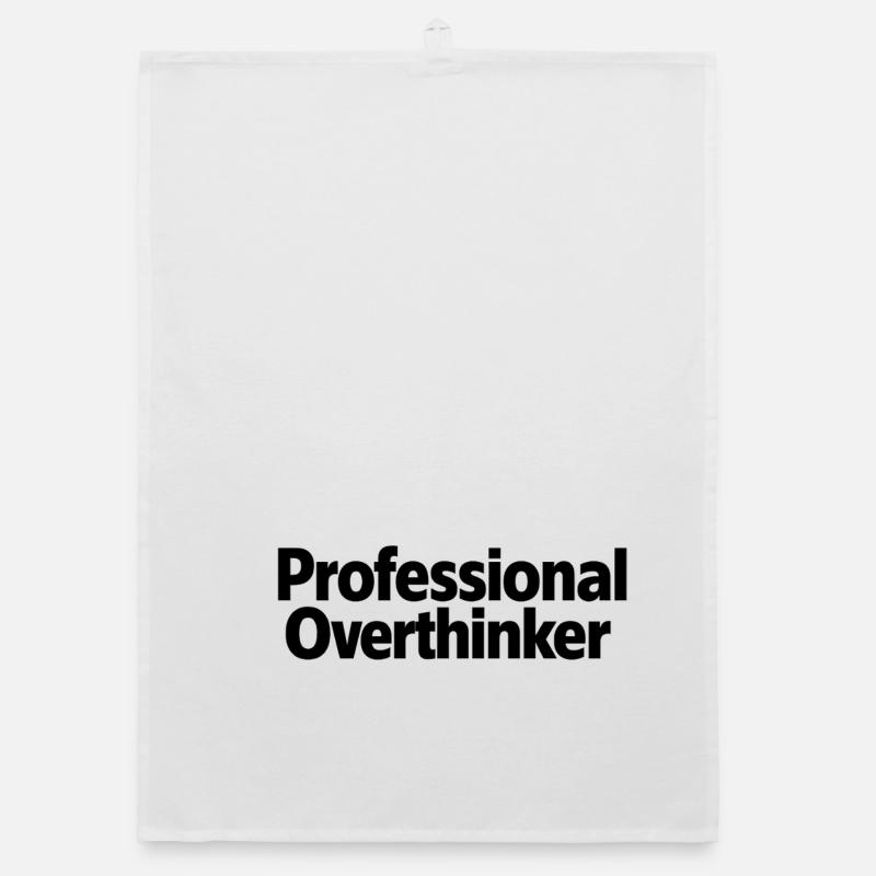 Professional Overthinker Minimalist Organic dish towel