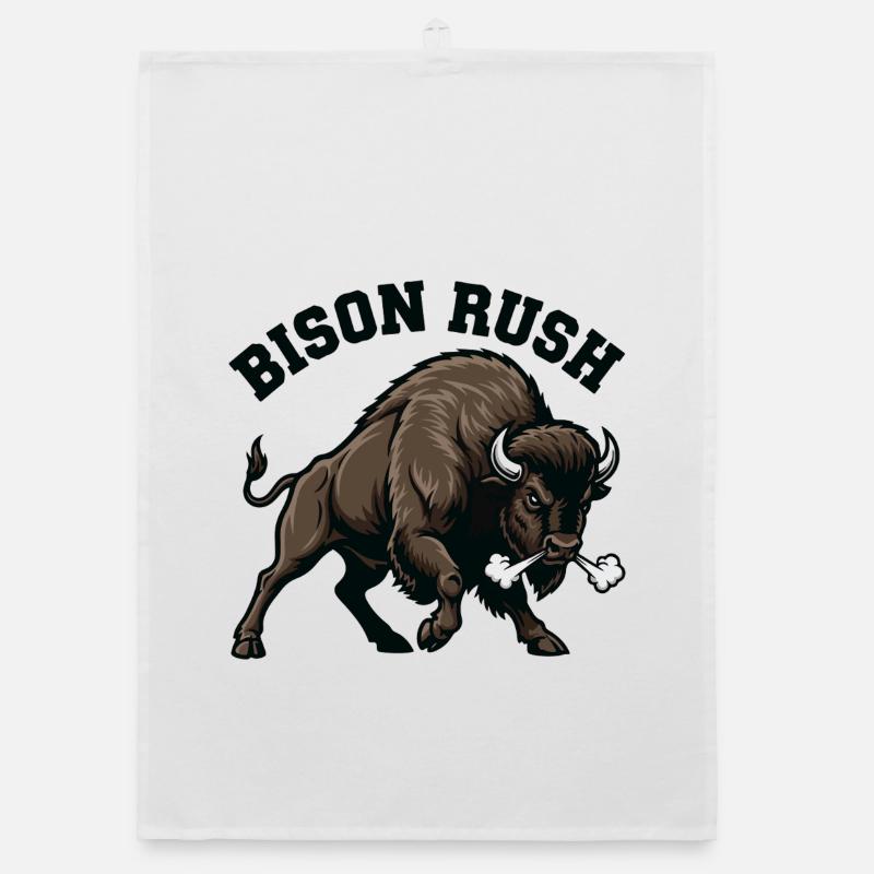 Bison Rush Wild Bison Force Organic dish towel