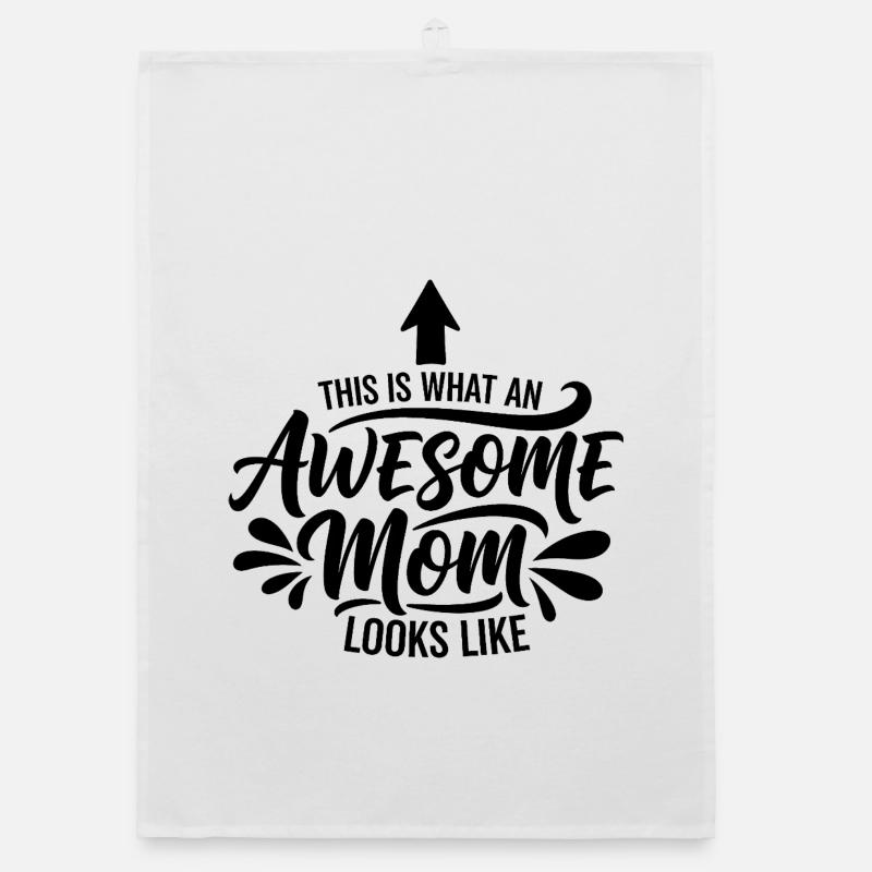 So Sieht Eine Tolle Mutter Aus Mama Geschenk Organic Geschirrtuch