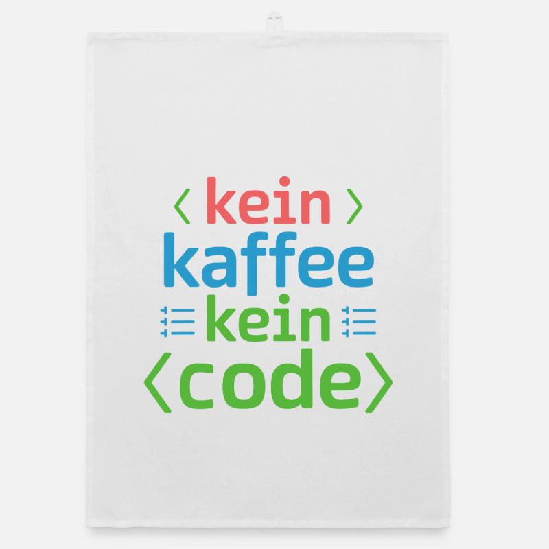 Kein Kaffee Kein Code Programmierer Informatiker Organic Geschirrtuch