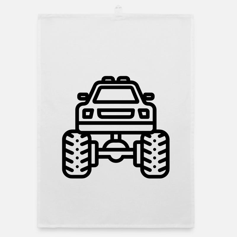Monster truck Organic dish towel