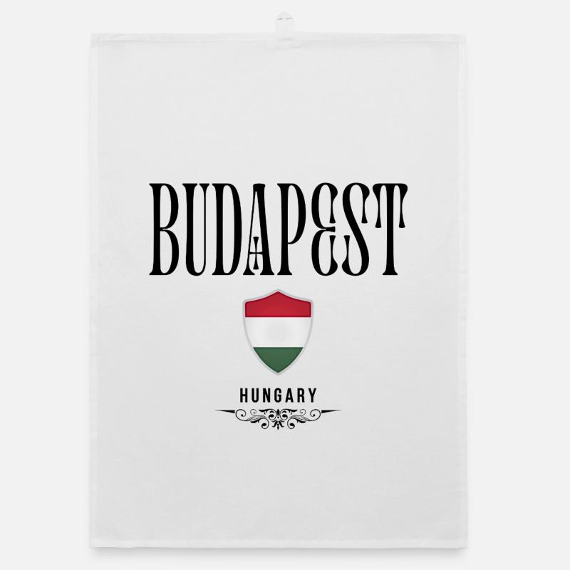 Souvenir de Budapest, design élégant Budapest Torchon bio
