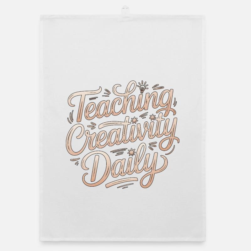 Designer Educator Teaching Creativity Art Educator Organic Geschirrtuch