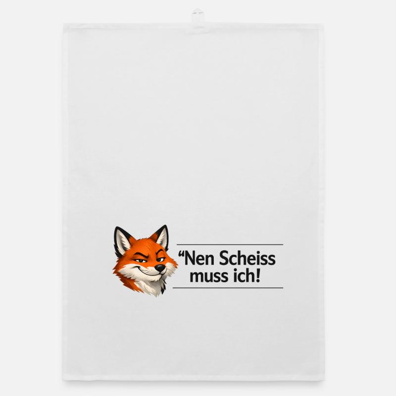 Nen Scheiss muss ich Organic Geschirrtuch