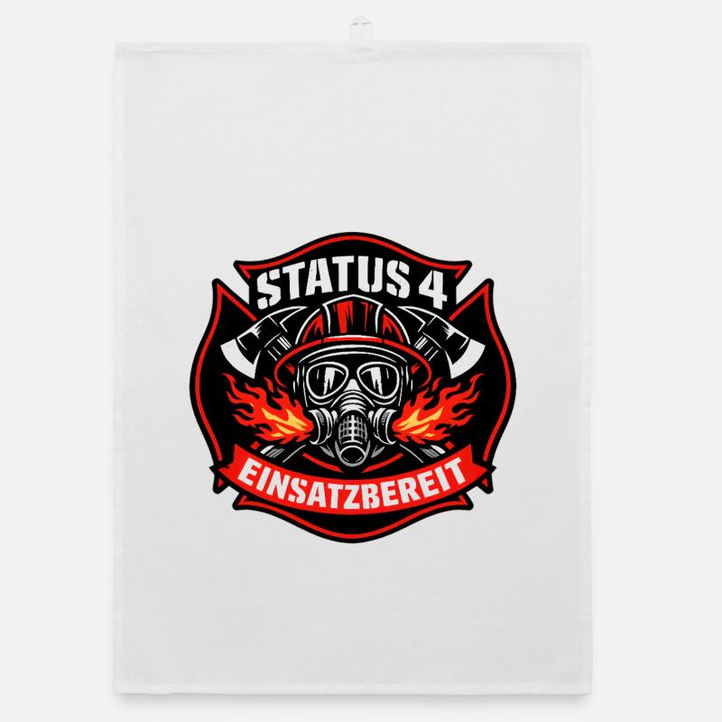 Status 4 Einsatzbereit Logo Organic Geschirrtuch