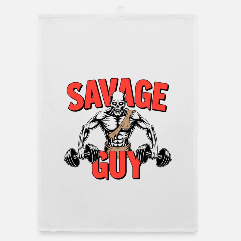 Squelette de gymnase sauvage Torchon bio