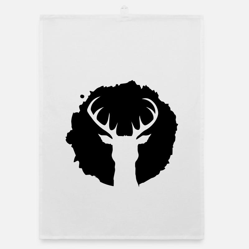 Un cerf Patch Graffiti Torchon bio