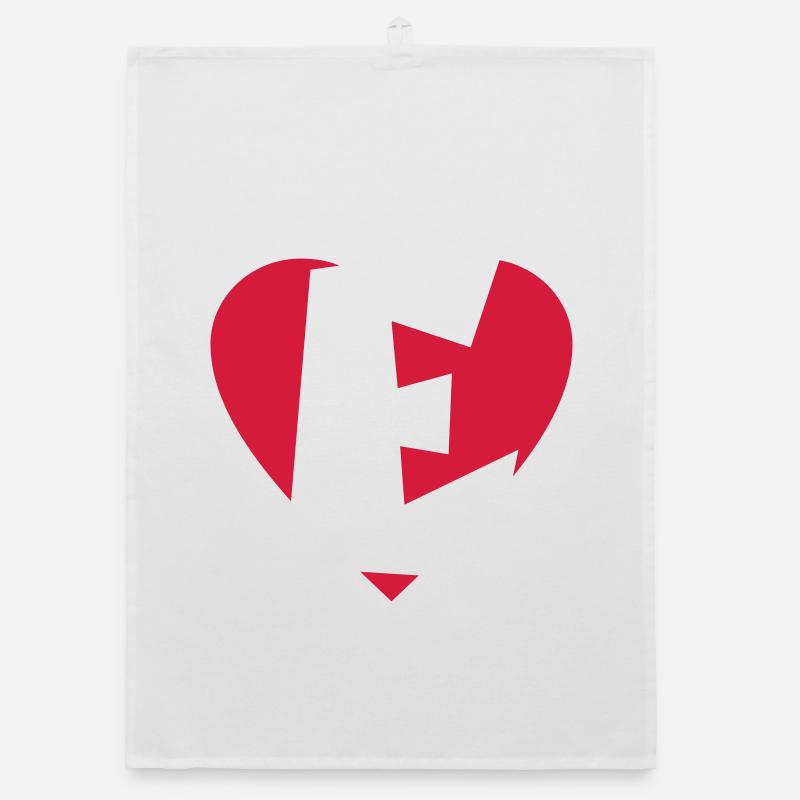 Heart E - I love E Organic dish towel