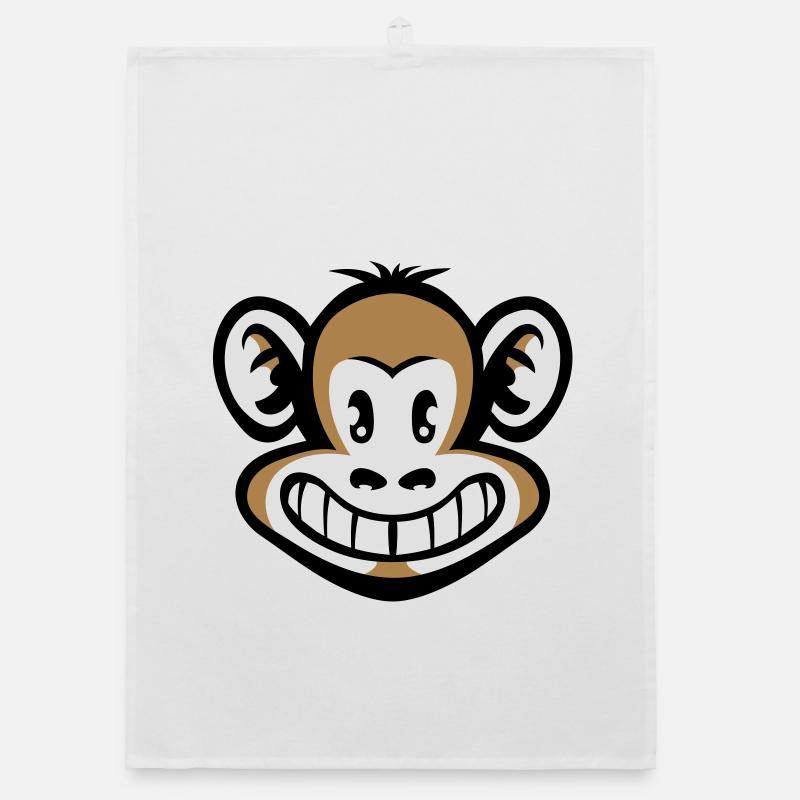 Cartoon monkey flex Organic dish towel