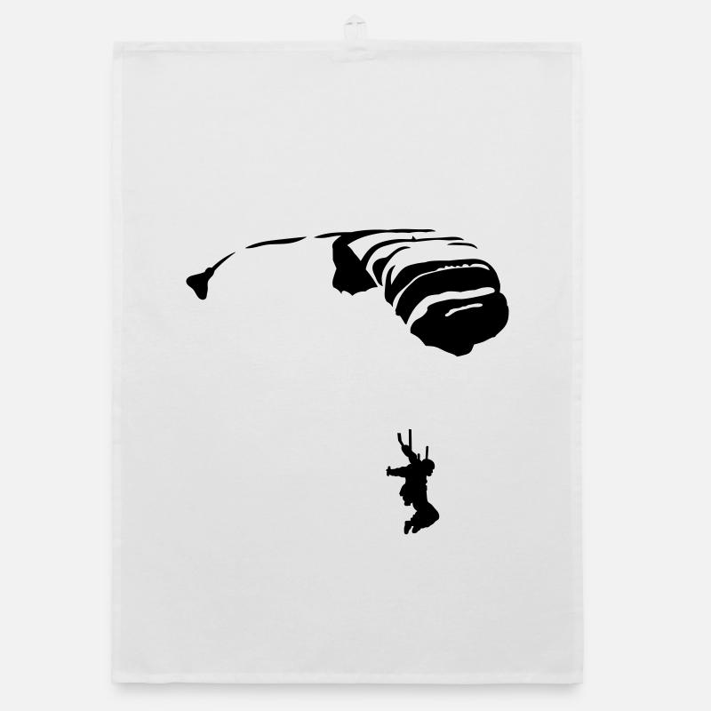parachuting Organic dish towel