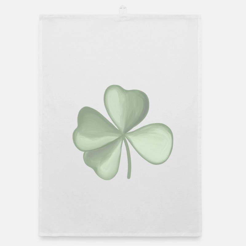 Cloverleaf pastel Organic dish towel