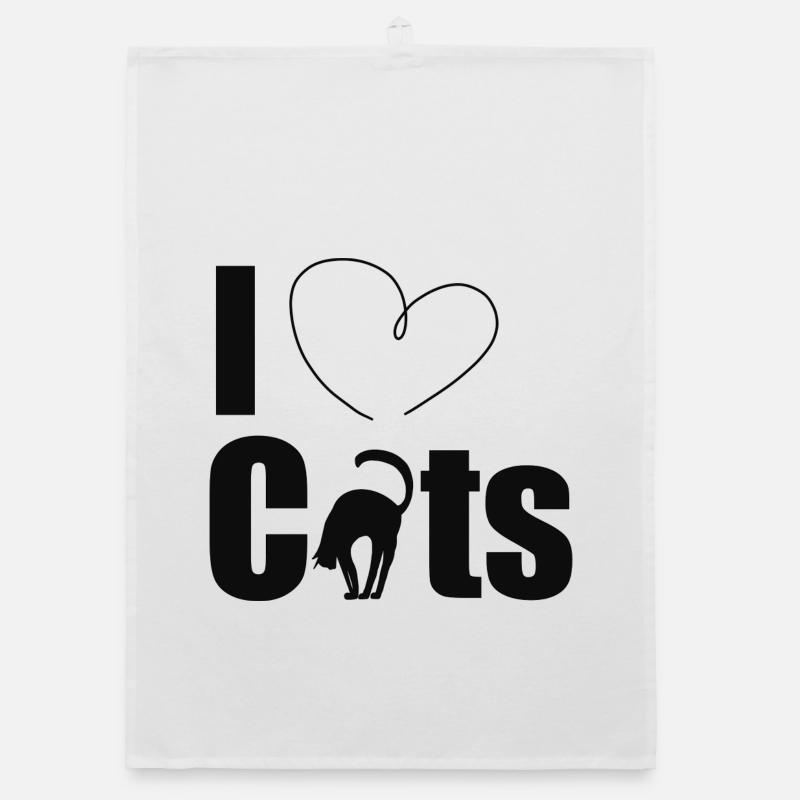 J’aime les chats Torchon bio