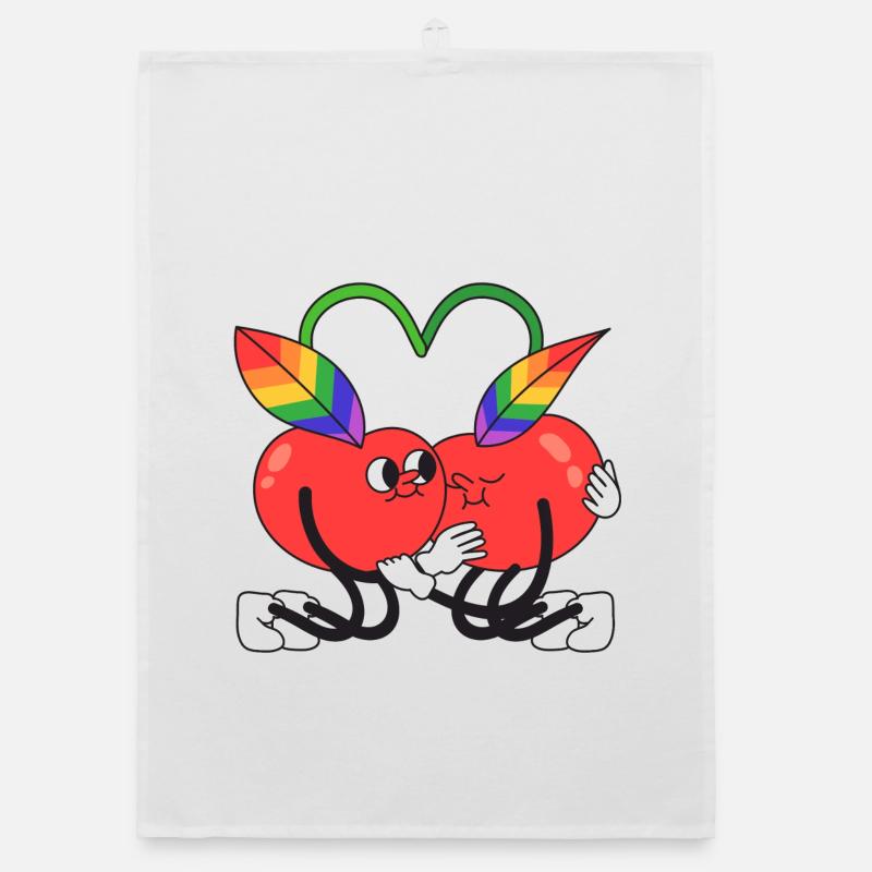 cerise, queer, cherry, hugging Torchon bio