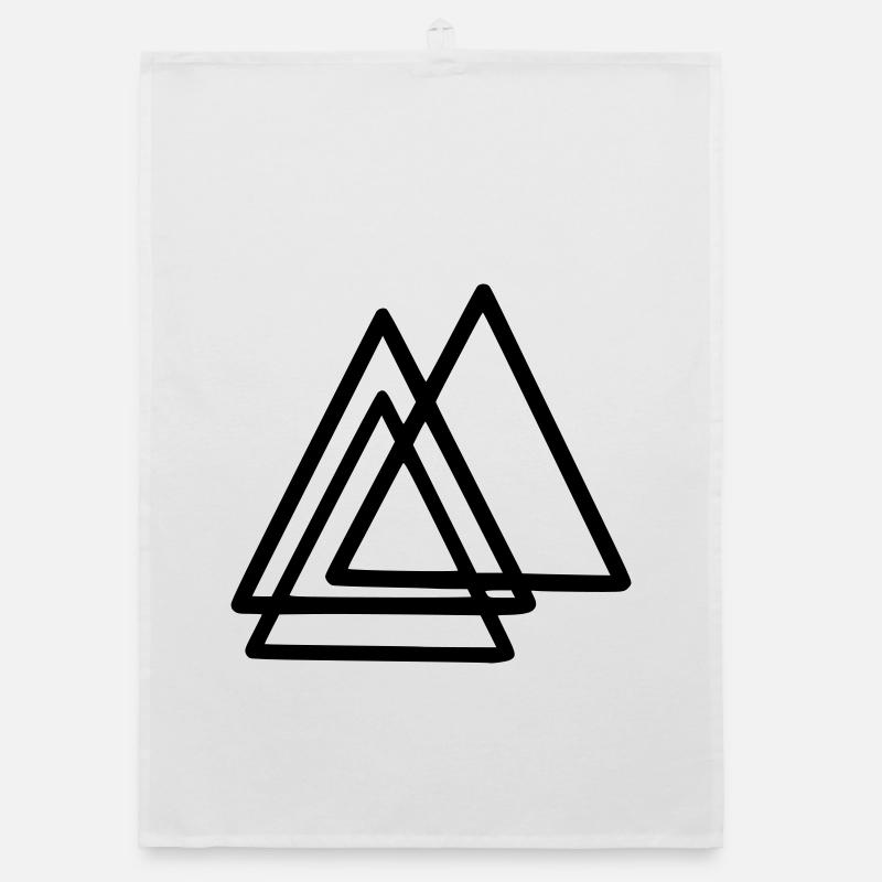 Shapes - Triangles Organic dish towel