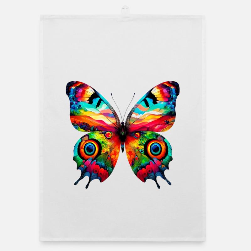 Butterfly Organic dish towel