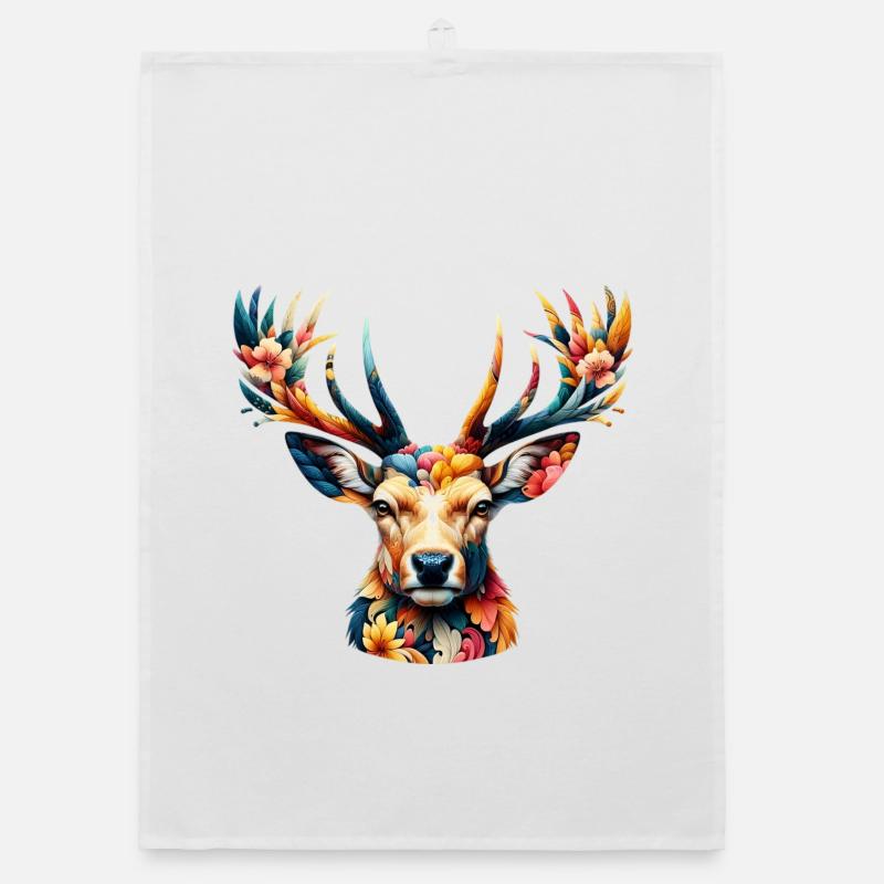 Deer Organic dish towel