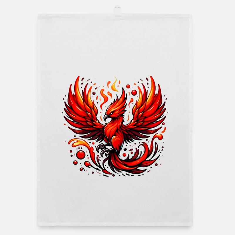 Phénix rouge Torchon bio