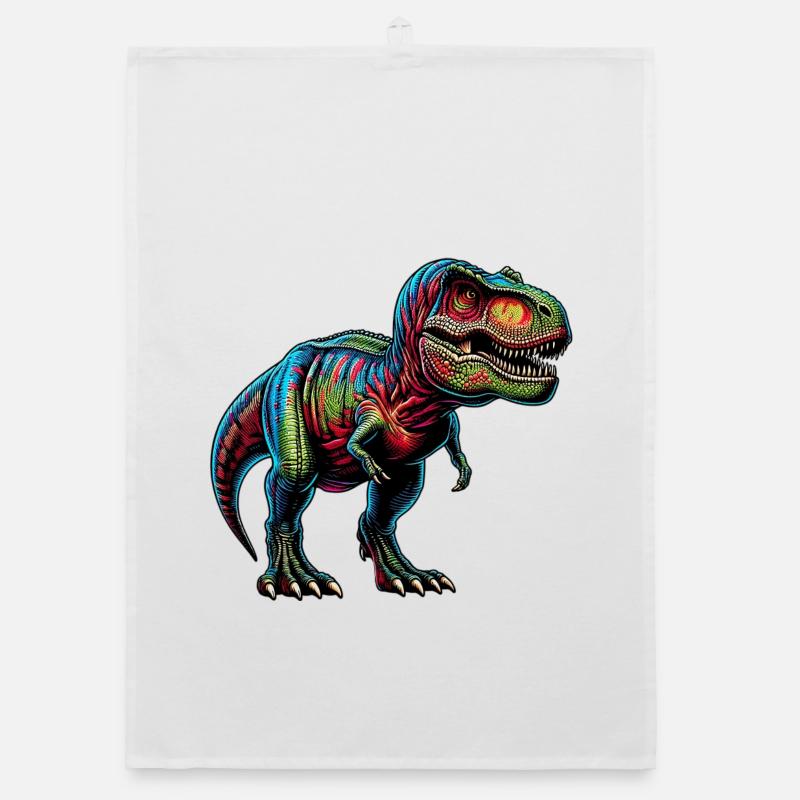 Dinosaur Organic dish towel