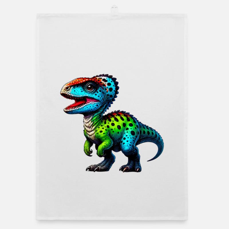 Dinosaur Organic dish towel