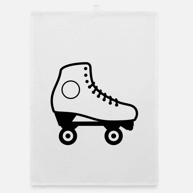 Artistic Roller Skate Organic dish towel