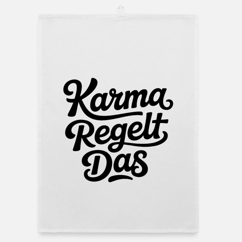 Karma regulates this Organic dish towel