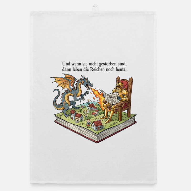 The rich are still alive today Organic dish towel