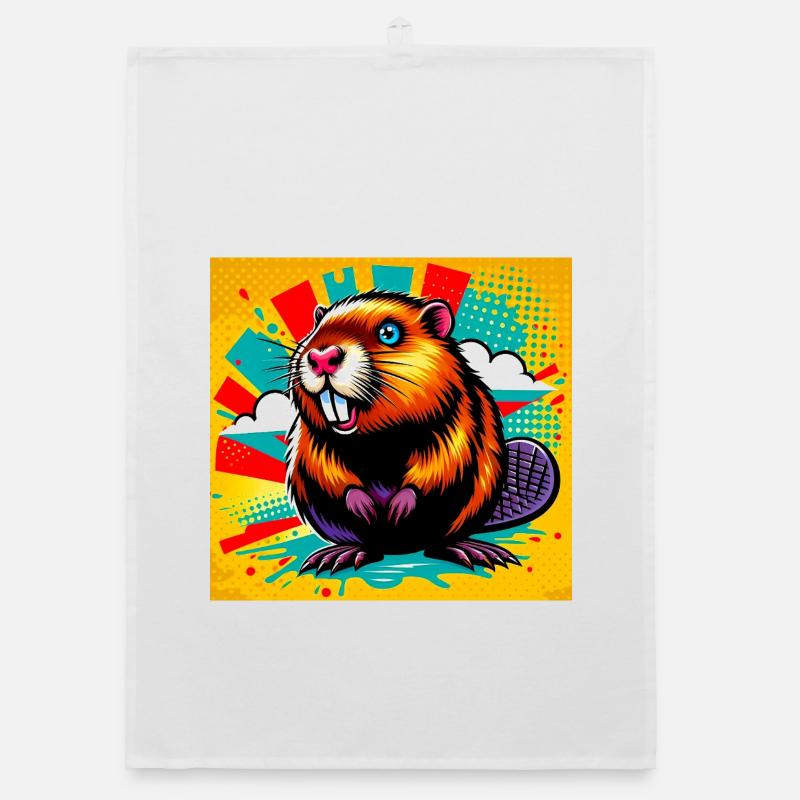 beaver Organic dish towel
