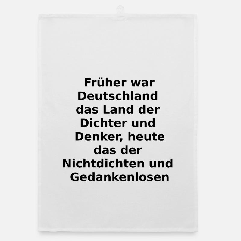 Dichter und Denker? Organic Geschirrtuch